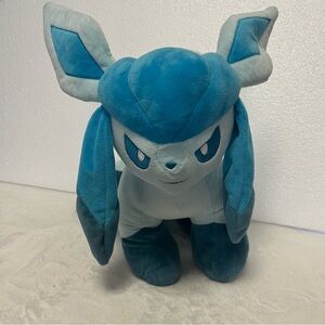 Build-A-Bear Workshop Pokémon Glaceon Stuffed Animal Blue Plush Toy